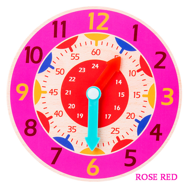 Elementary School Clock Model Toys Children Clock Mathematics Teaching Aids Hourly Toys For Students To Recognize Time: F