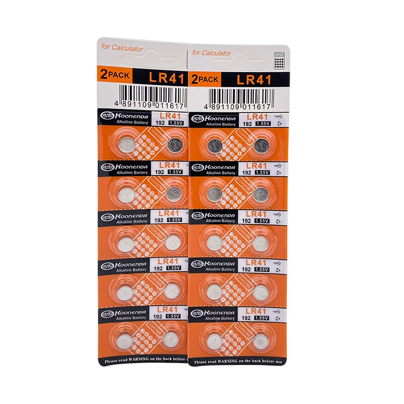 Bateria alcalina l736 1.55 sr41sw cx41 para o brinquedo do relógio 10 pces/cartão venda barata ag3 392 v lr41 192 baterias de botão 384 sr41