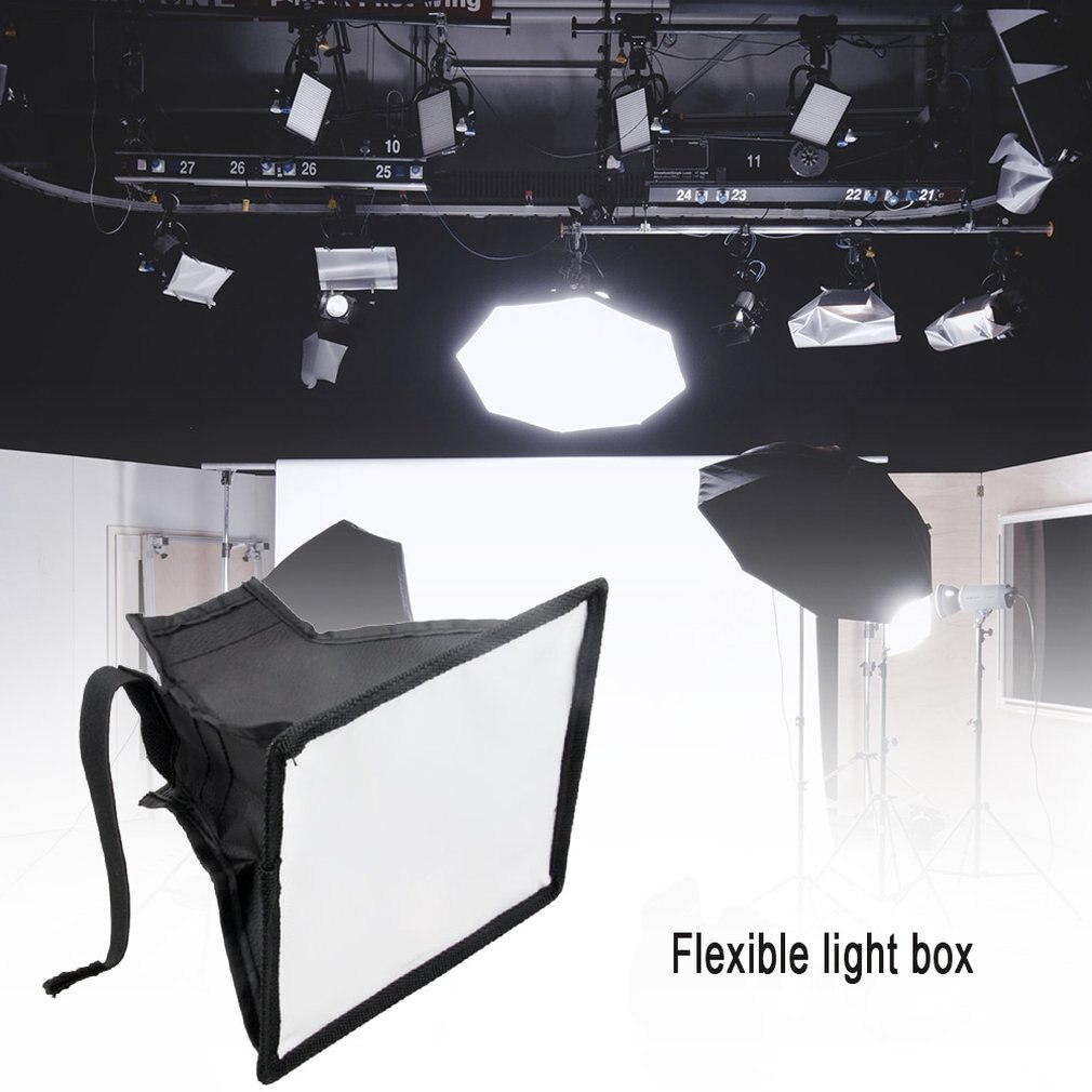 Lumière de photographie 15X17Cm boîte à lumière douce Flash couverture souple Flash boîte souple Portable boîte à lumière douce