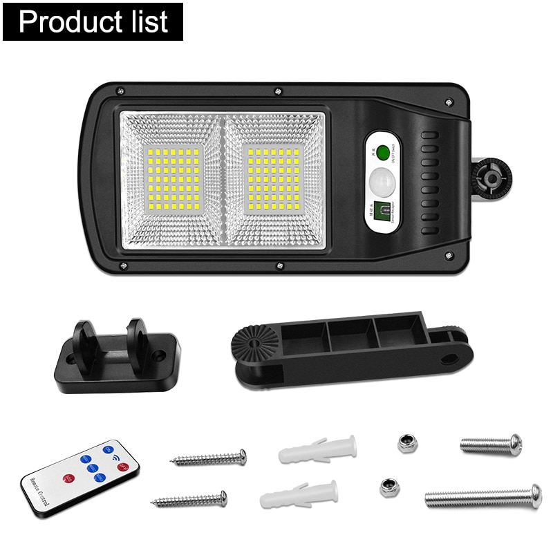 120/98 led Solar Lights Outdoor Wireless COB Solar Motion Sensor Security Lamp with 3 Lighting Modes for Garden Street Deck