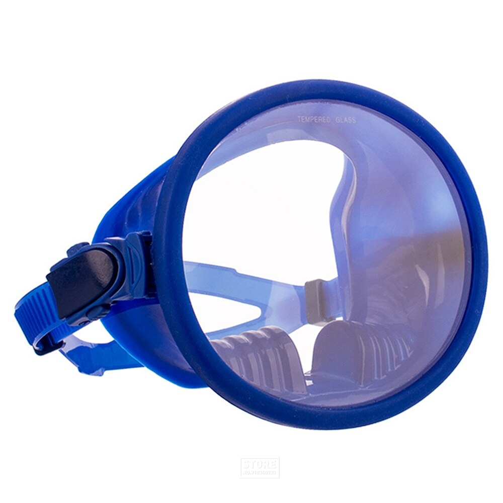 Adult Dive Mask Swimming Tube Underwater Scuba Anti Fog Snorkeling Respiratory Masks Goggles Glasses Dive Equipment: M1332 Blue Mask