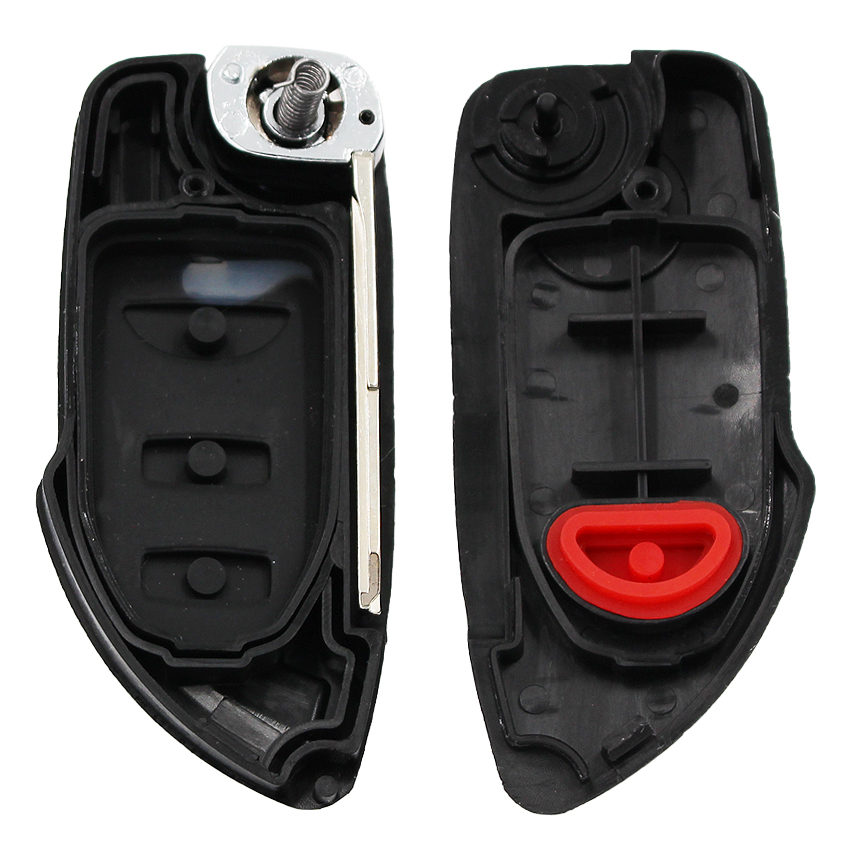 Replacement 2+1/3 Button Folding Flip Remote Key Shell Case Fob Smart Car Key Housing For Hyundai Tucson Uncut Blade