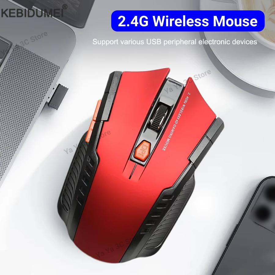 Ratón inalámbrico de 2,4 GHz, ratón ergonómico para juegos, Gamer 6D, 1600DPI, 6 botones, ratones ópticos para ordenador, accesorios para ordenador portátil, ratón Gamer