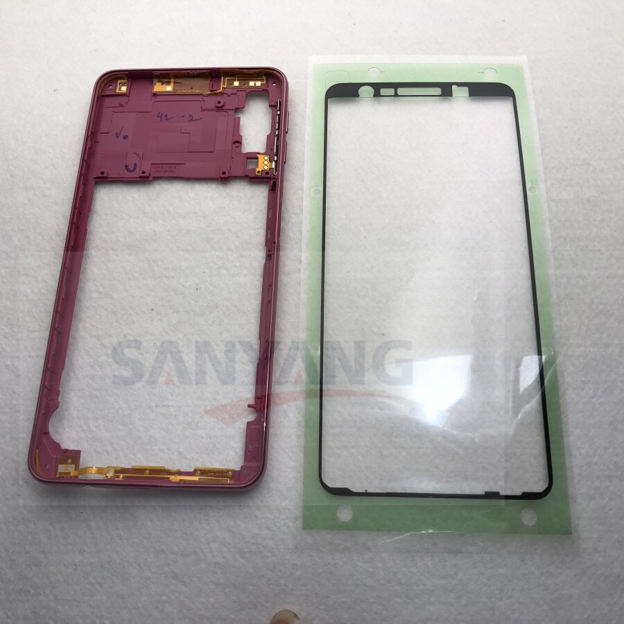 Voor Samsung Galaxy A7 SM-A750F A750F A750 Midden-Plate Frame Behuizing Vervangen Deel + Sticker A7 Midden Frame