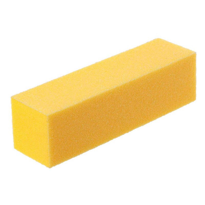 7 -farvet svamp neglefil buffer polering slibeklods neglekunst gør-det-selv-negle manicure pedicure neglefil: Orange