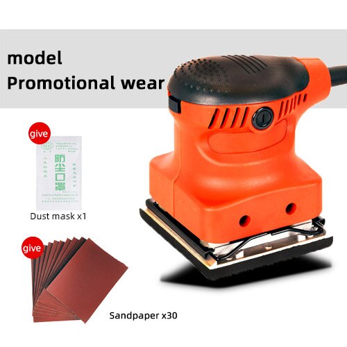 Lijadora eléctrica de 240W, pulidora, lijadora, herramienta de carpintería con papel de lija para madera, Metal y plástico: Set 5
