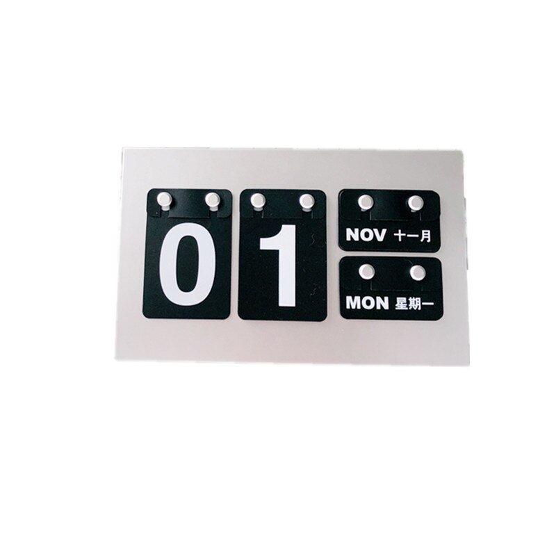 Reusable Desktop Calendar Office Supplies DIY Desktop Decoration Hanging Calendar: Default Title