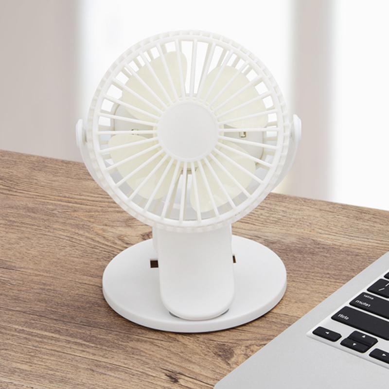360° Rechargeable USB Clip On Mini Desk Fan Black Portable Table-Top Fan Adjustable Degree Rechargeable Fan Desk Mini Rotation