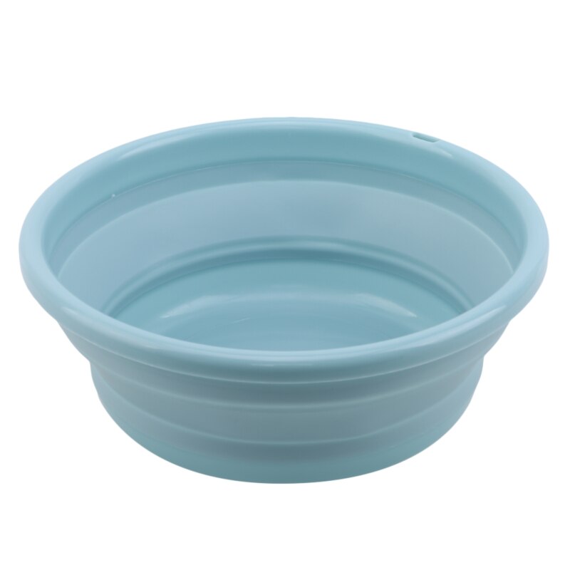 Lavabo de plástico plegable para exteriores, contenedor de cubo plegable de Color sólido, Herramientas de limpieza para el hogar y exteriores: Blue M