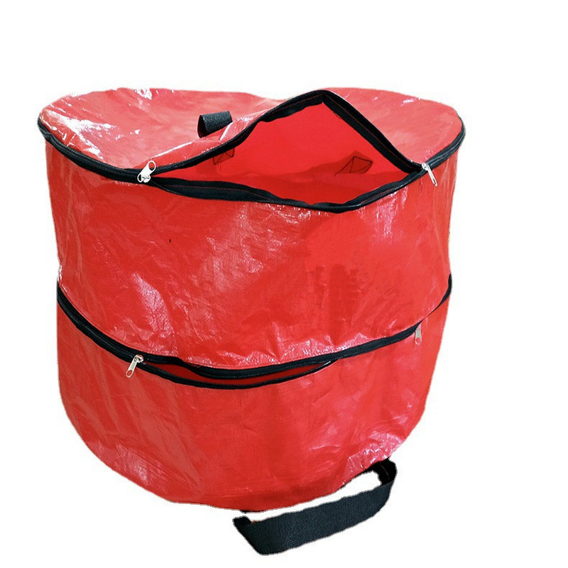 1Pc Doppel Schicht Lagerung Tasche Weihnachten Kranz Abdeckung Schützen Wasserdichte Große-kapazität Decke Kleidung Ornament Organisieren Werkzeuge