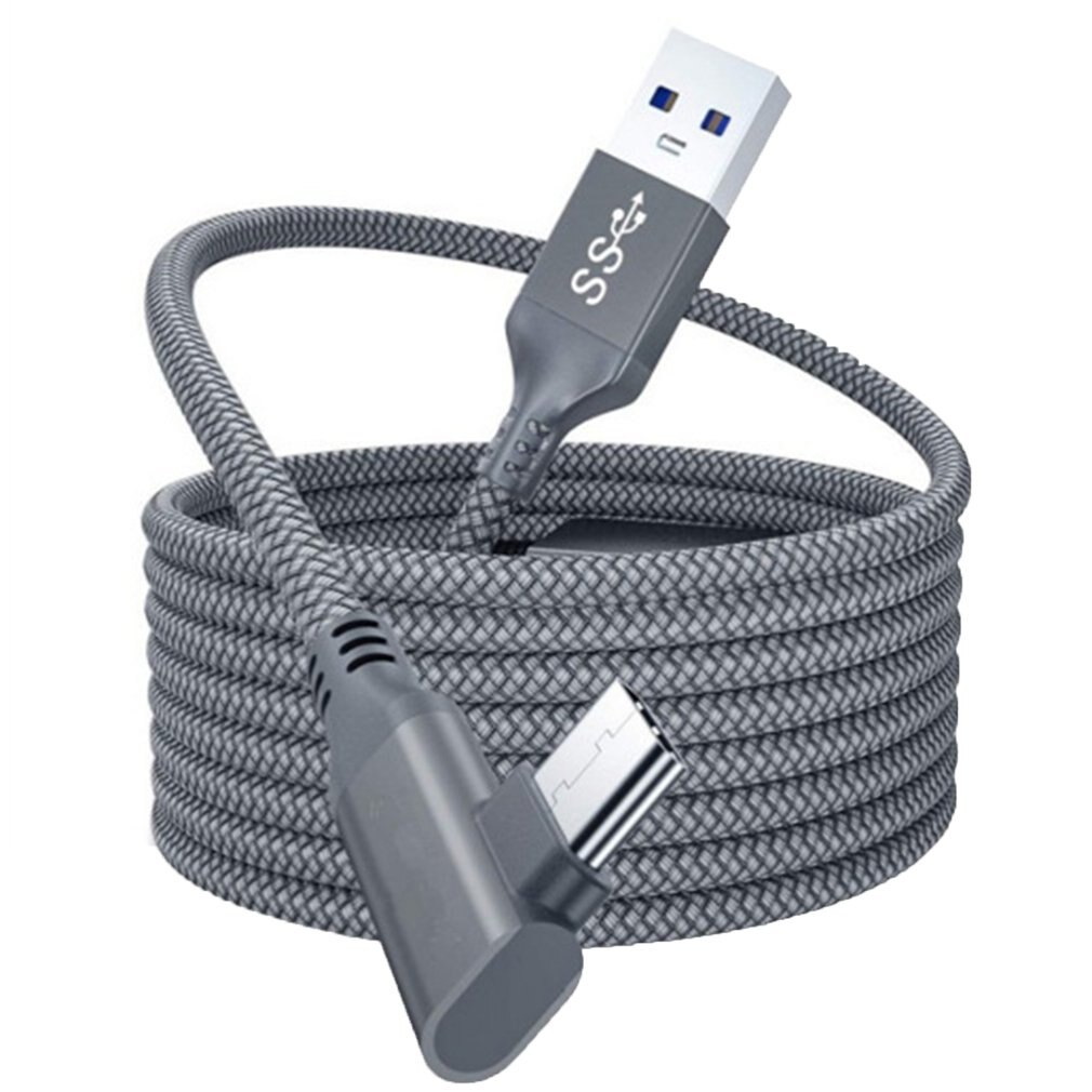 Link Gevlochten 5M USB3.2 Elleboog Kabel Accessoires Datakabel Voor Gegevensoverdracht Hoge Snelheid Opladen Voor Oculus Quest 2