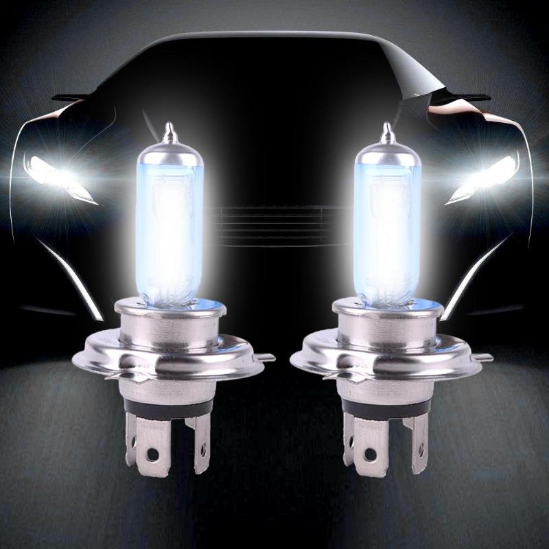 1 paar Universele 100W H4 6000K Super Heldere Witte Auto Koplamp Lamp Lampen Auto-styling koplamp Voor Alle Auto 'S