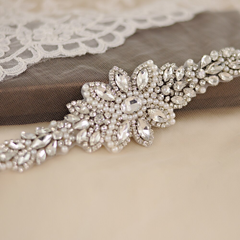 OLOMLB Braut Gürtel Hochzeit Gürtel Strass Silber Diamant Braut Gürtel für Brautkleid Hochzeit Zubehör für Abendkleid Werden
