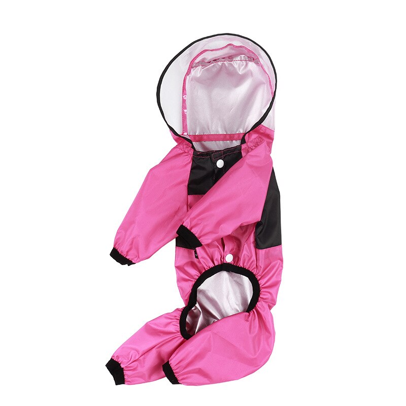 Big Dog Waterproof Dog Raincoat 8 Size Polyester Reflective Hooded Raincoat Dog Pet Raincoat Chihuahua French Bulldog