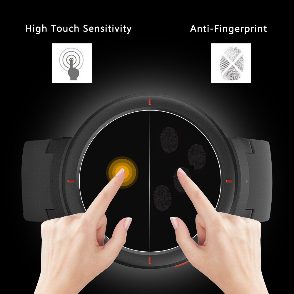 2.5d curvado vidro temperado hd protetores de tela protetores de filmes protetores guarda para huami amazfit ritmo stratos verge lite