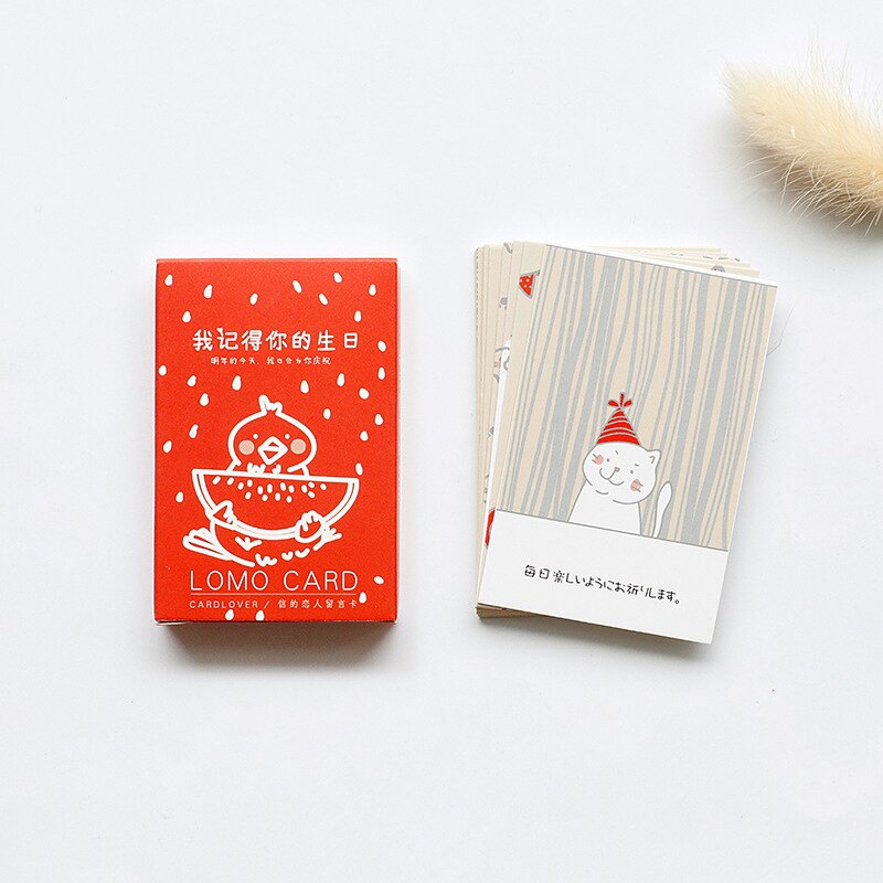 28 Sheets/Set Ik Vergeet Uw Verjaardag Mini Lomo Postkaart/Wenskaart/Verjaardag Brief Envelop Card bericht Kaart