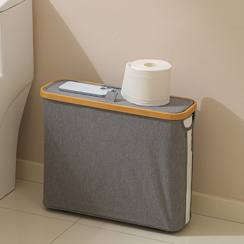 Dammtät förvaringskorg för toalettpapper hållbar vattentät hopfällbar toalettpappersförvaring multifunktionell pappersorganisatör