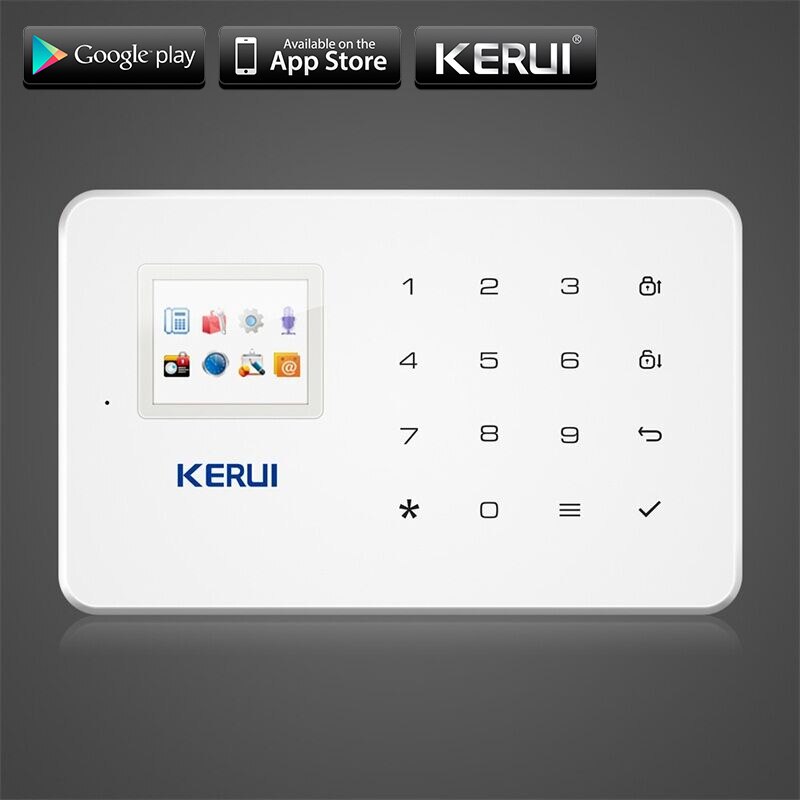 Sistema de alarma GSM KERUI G18 para casa, Sensor de movimiento residencial, aplicación de Control inteligente, Kit de sistema de alarma antirrobo