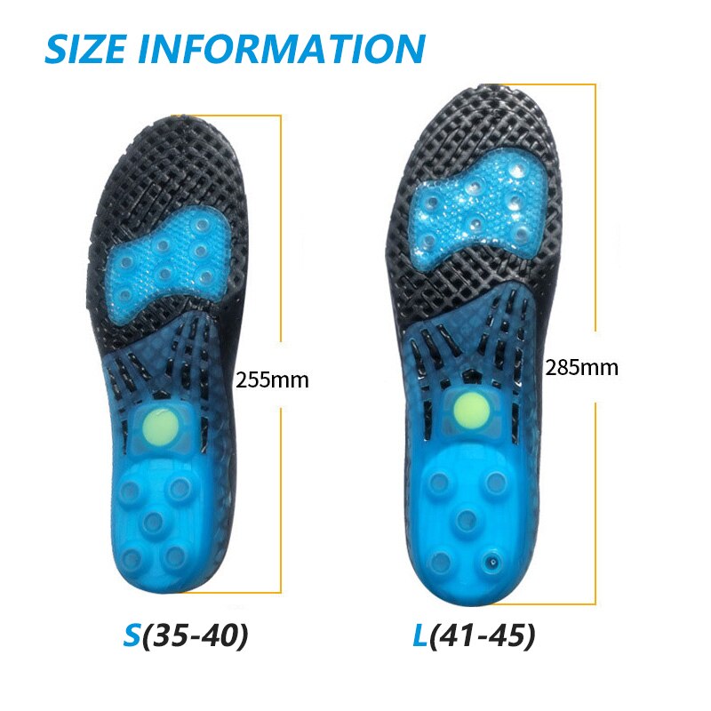 EVA Spring silicone Gel shoes Insoles flat feet orthotic insoles arch support inserts orthopedic Plantar Fasciitis foot care