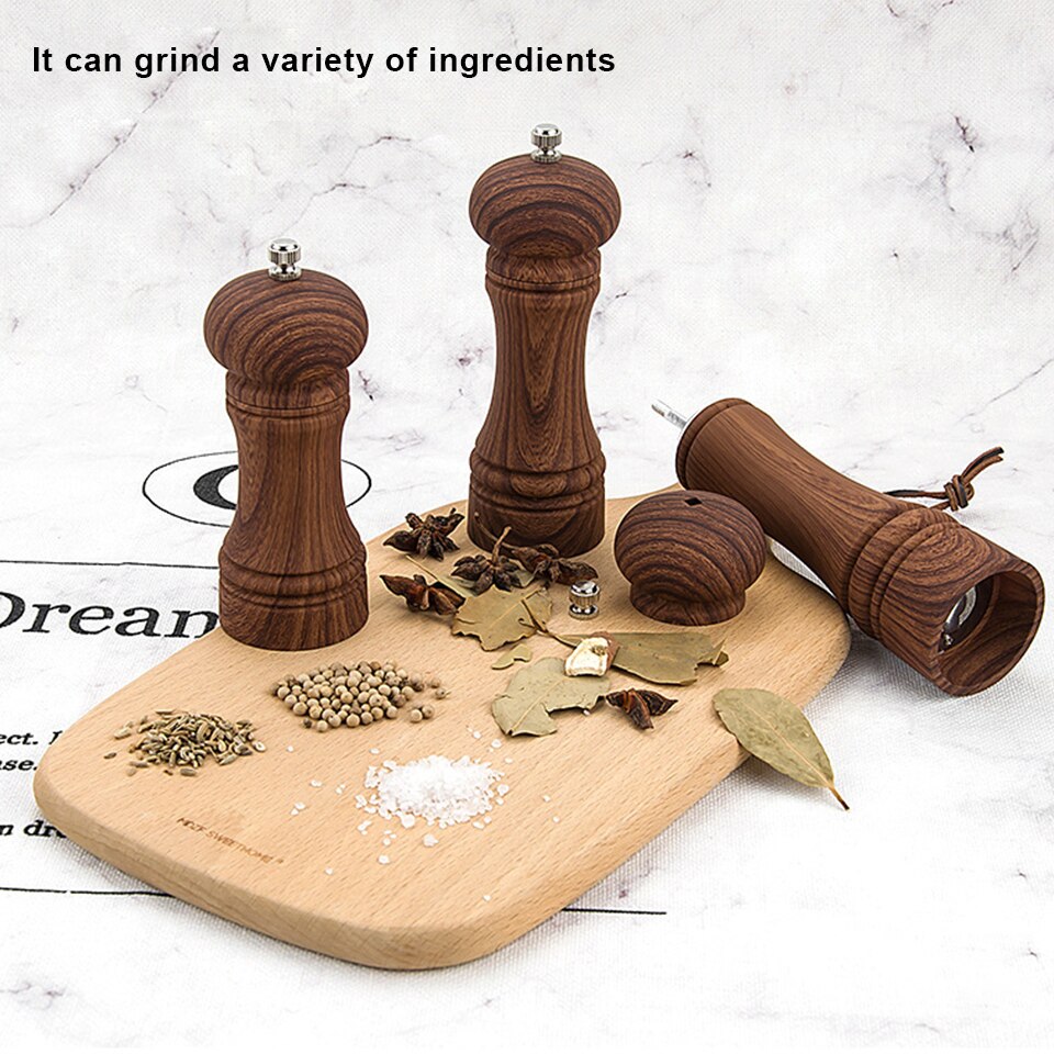 Molinillo acrílico de sal, pimienta, molinillo Manual de pimienta, molinillo para sal y especias, herramienta de molienda transparente, molinillo de pimienta para condimentos