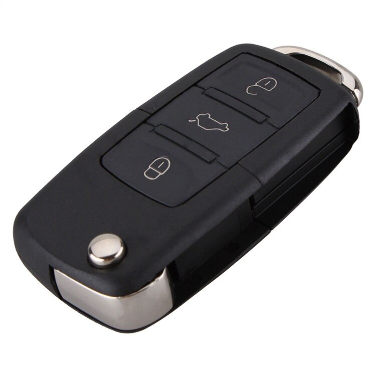Auto-sleutelhoes 3 Knop Lederen Auto Afstandsbediening Flip Key FOB Shell Cover Case voor Hyundai Creta I10 I20 TUCSON ELANTRA SANTA FE 2016 2017 2018 2019