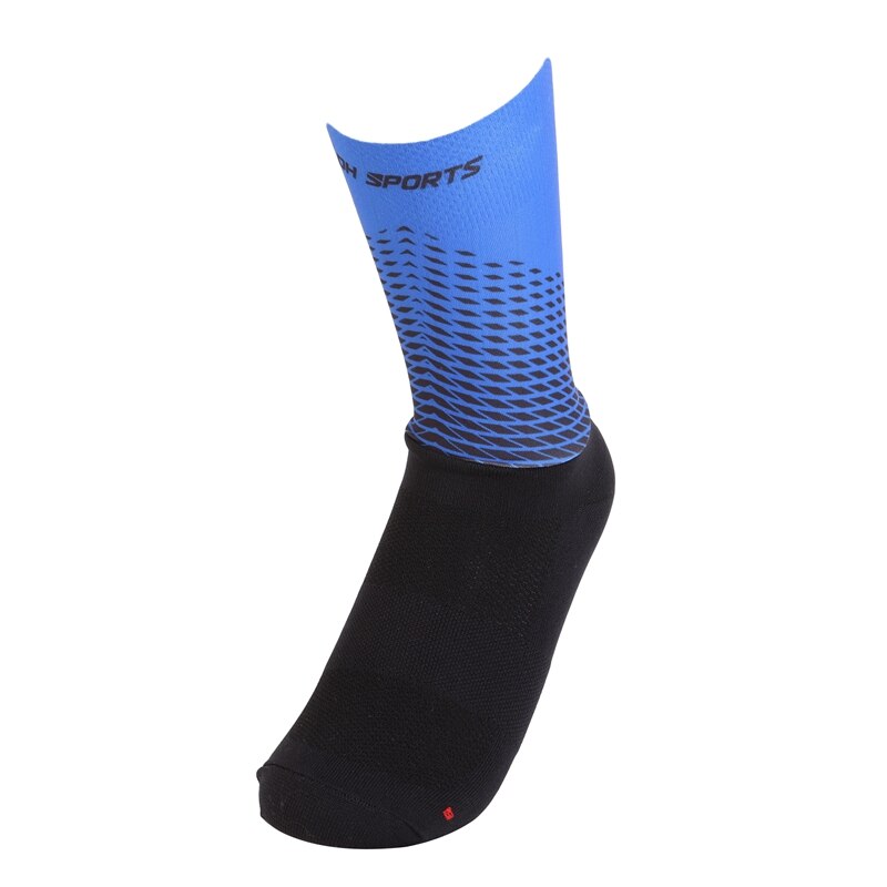 Men Women Anti Slip Cycling Socks Breathable Bike Sock Compression Bicycle Outdoor Running Sport Socks: L / L