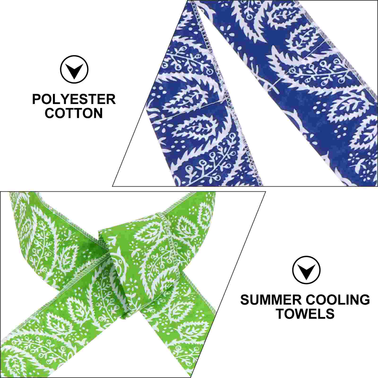 4 pieces of comfortable, practical, sweat-absorbent towels, quick-drying towels for outdoor use