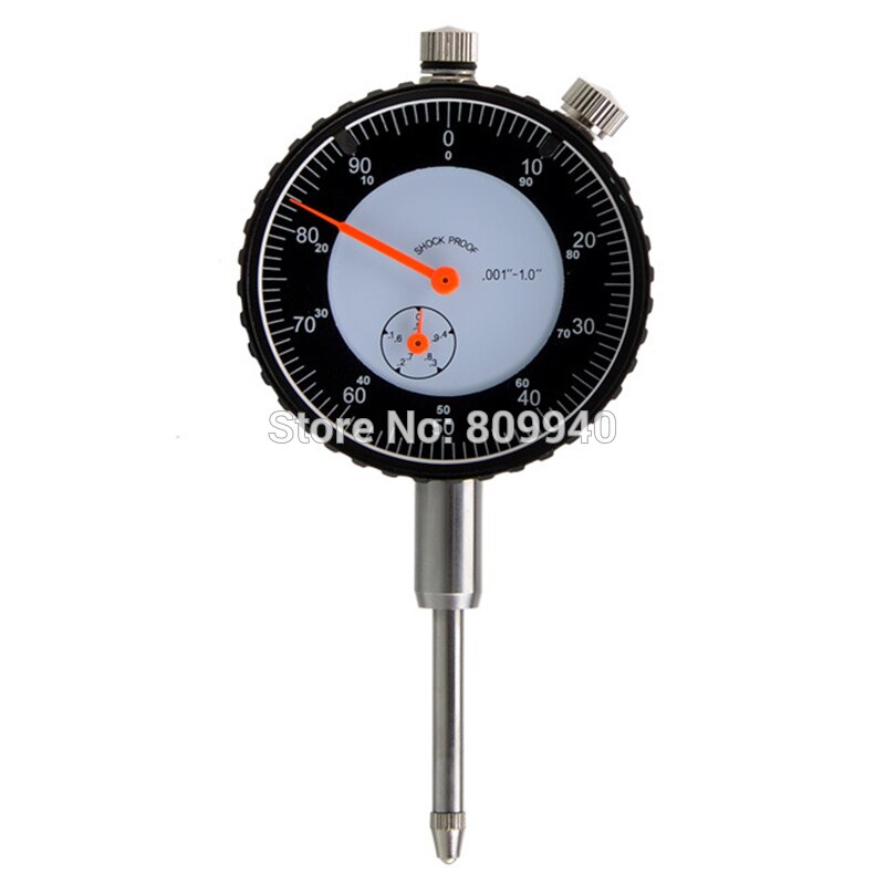 The Black Background With Red Pointer Inch Indicator 0-1 " x 0.001" Inch Dial Indicator