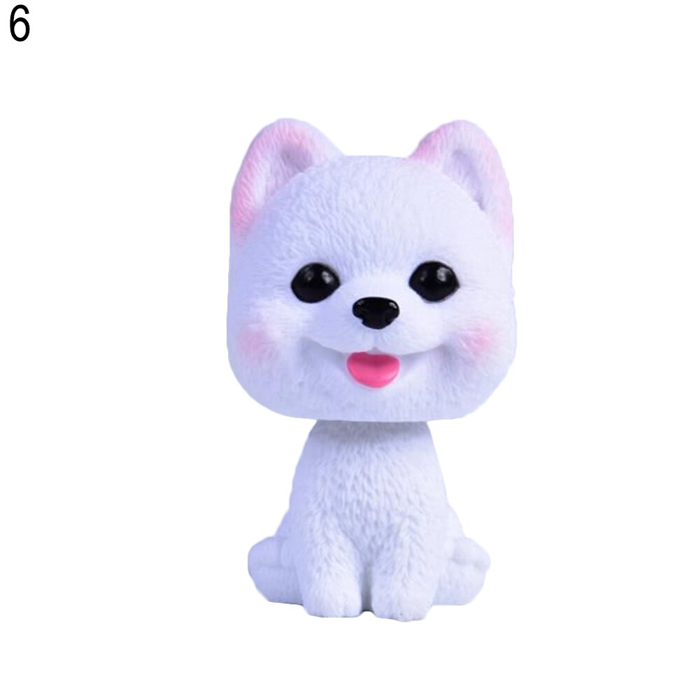 Nydelig svingende hode simulering hund valp bil interiør dashbord ornament