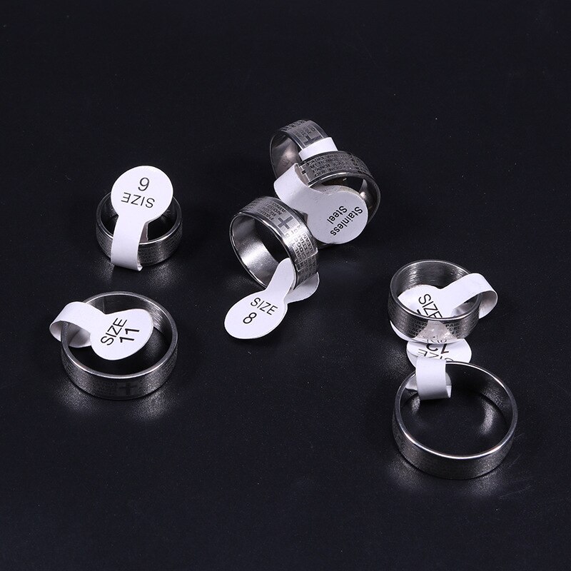 Men's Stainless Steel Cross Scripture Ring Silver Color Male Charming Jewelry Smooth Finger Rings