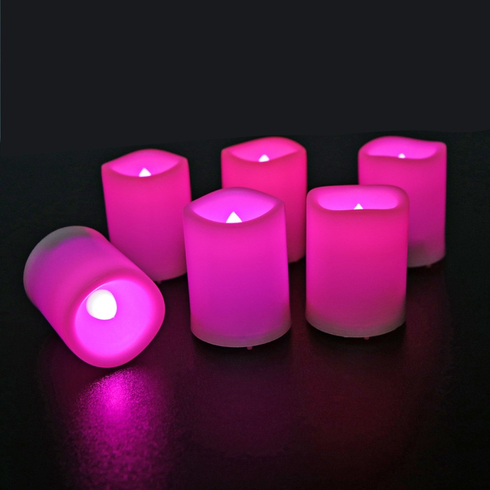 EverBrite 6PC LED Candles light Flameless Candles with Battery & Remote Control for Home Decoartion Party Wedding Xmas