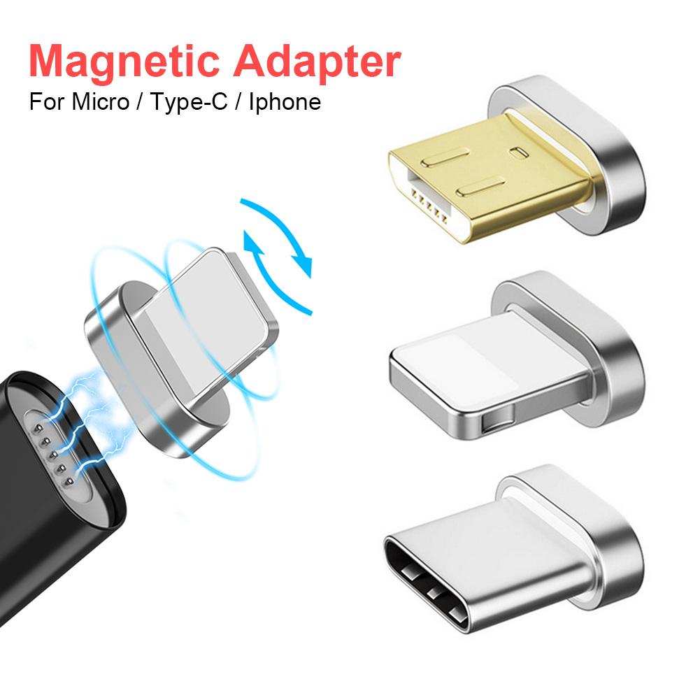 Magnetische Kabel plug voor IOS/Android Type-C Magnetische Opladen Adapter Telefoon Micro USB Type-C magneet Charger cord plug android