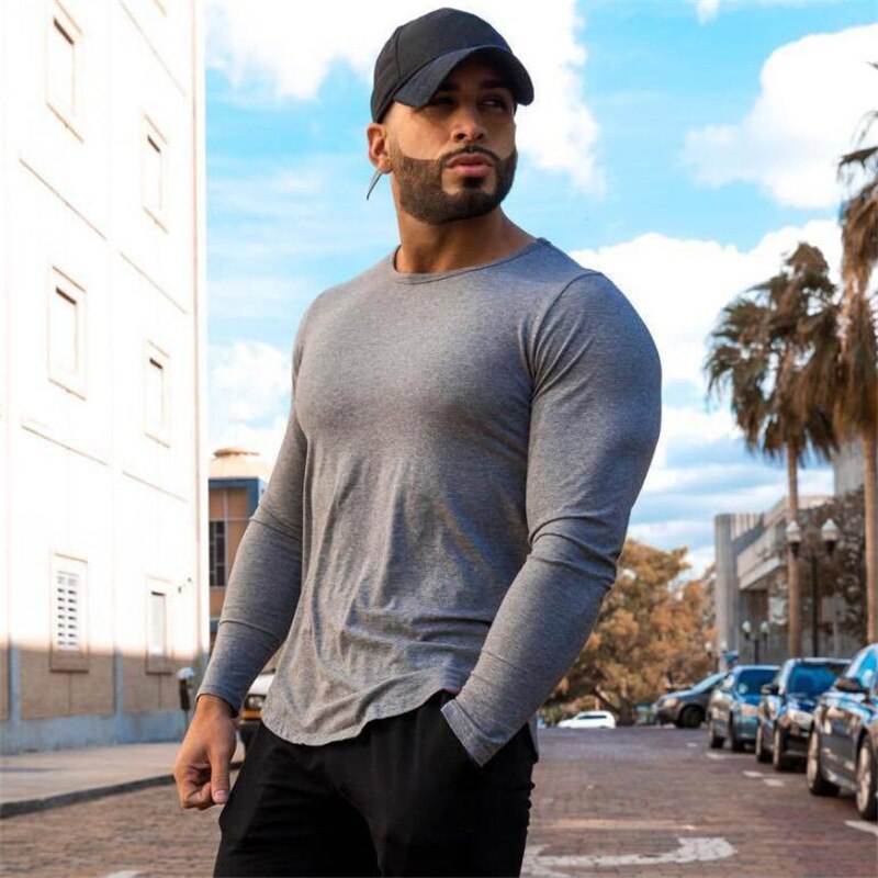 T-shirt de compression moulant pour homme, vêtement d'été à manches courtes pour le fitness et la gym