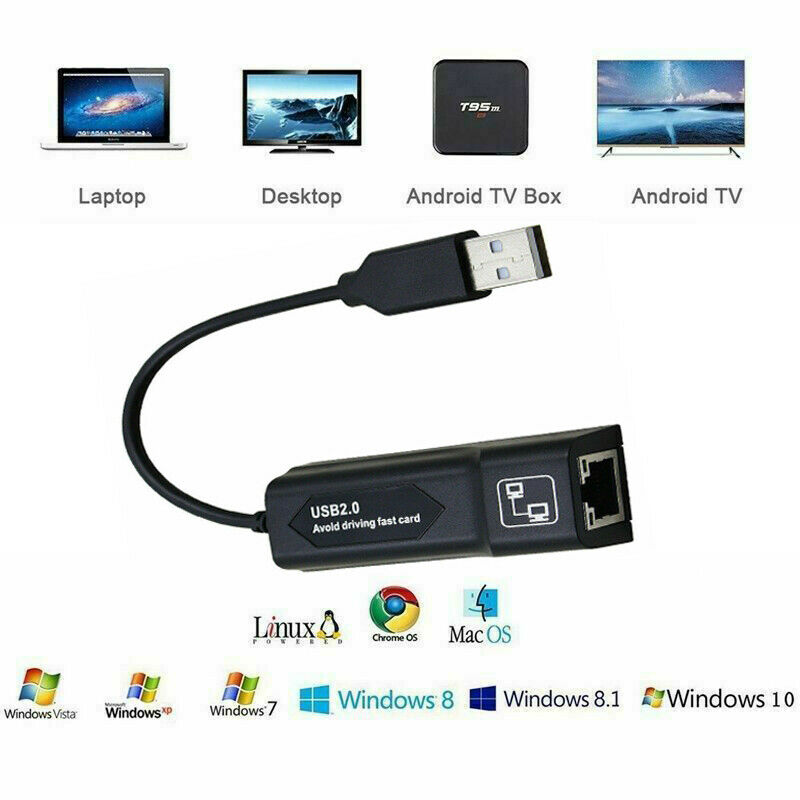 Kablet usb 3.0 to gigabit ethernet  rj45 lan  (10/100/1000)  mbps nettverksadapter ethernet nettverkskort for pc