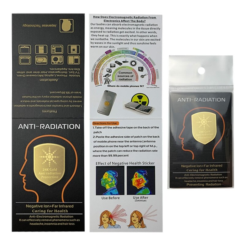 10pcs Anti Radiation Protector Shield EMF Protection Mobile Cell Phone Stickers