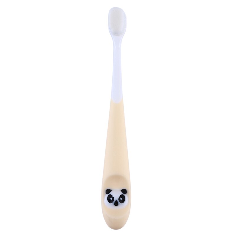 Kinderen Zachte Haar Tandenborstel Baby Leuke Cartoon Zachte Kleine Hoofd Harige Tandenborstel 1-6 Jaar Oud: yellow 1