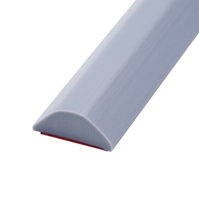 Silicone Bathroom Water Retaining Strip Washing Machine Basin Stove Bathroom Dry Wet Separation Shower Dam Barrier Seal Strip: gray 50cm