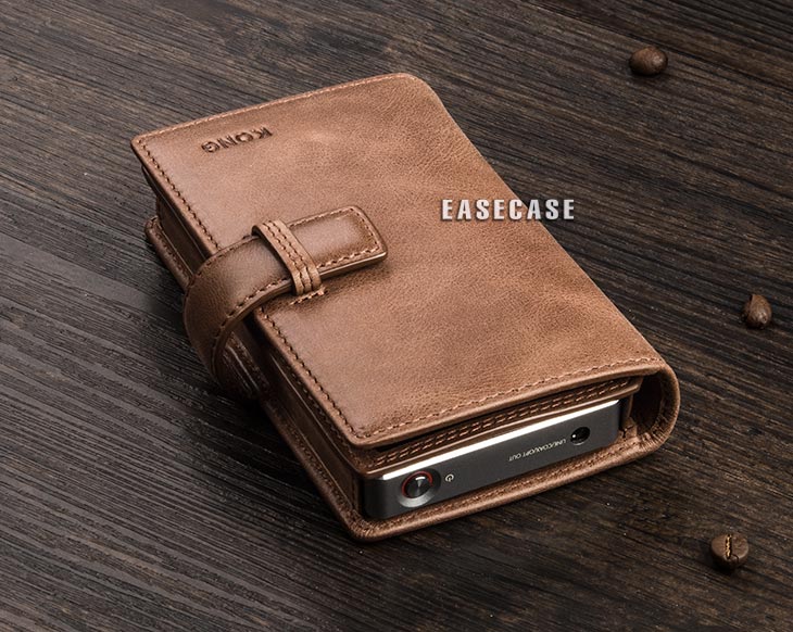Funda de piel auténtica E4, hecha a medida, para FiiO X7 MARK II MARKII