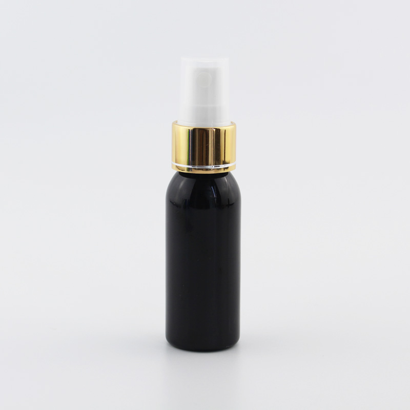 30ml Kleine Plastic Hervulbare Flessen Met Gouden Aluminium Sproeier Pomp 30cc X 50 Mist Spray Container Mini Parfum fles