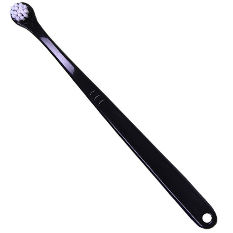 Escova de dentes para cães, cabeça pequena, escova de dentes para animais de estimação, 2 peças, conjunto de limpeza de dentes para cães, cuidados bucais, filhote de cachorro, cabo longo, escova de dentes para gatos: L / Luz amarela