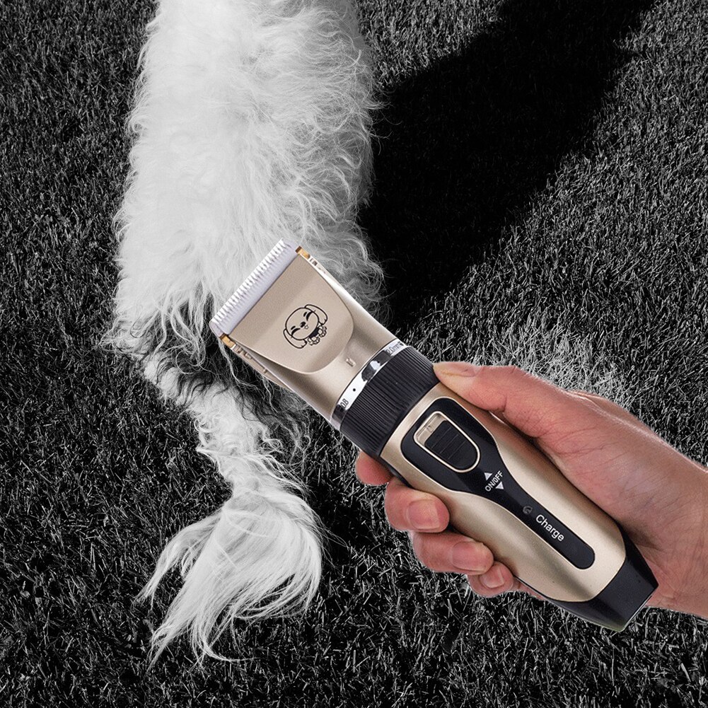 Pet Dog Hair Clipper Kit Low-noise Hair Cutter Cat Dog Haircut Clipper Trimmer Pet Grooming Machine Shavers USB Rechargeable