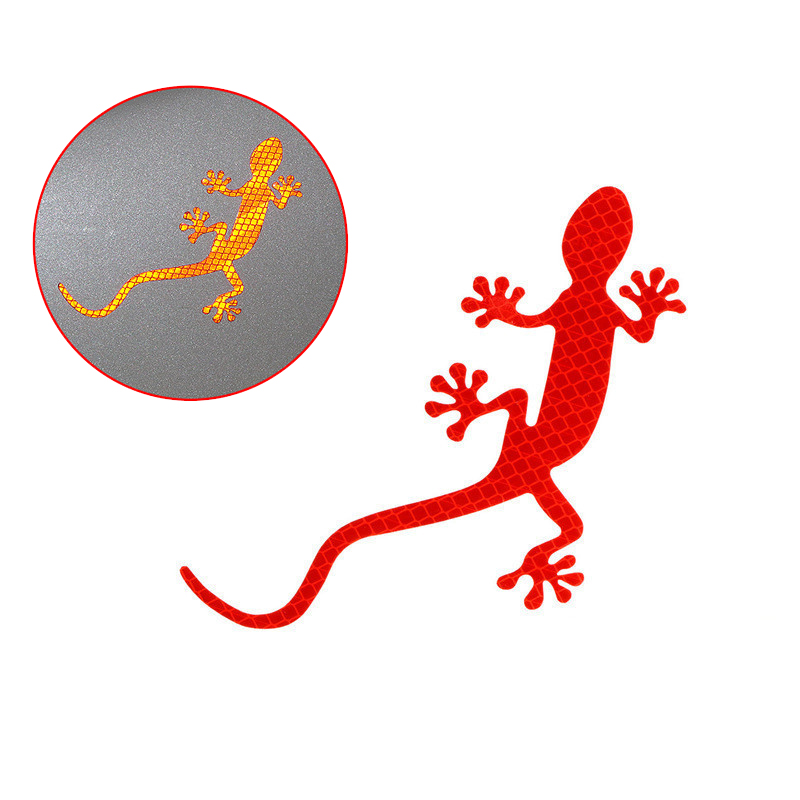 Reflecterende Sticker Veiligheidswaarschuwing Auto Auto Exterieur Accessoires Nacht Rijden Waarschuwing Gekko Strip Licht Reflector: legergroen