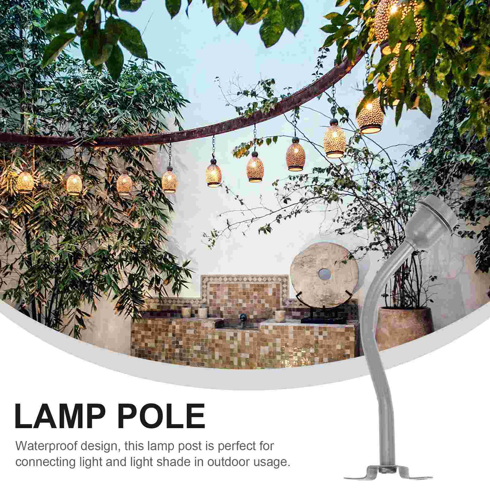 Lamp Pole E27 Base Waterproof Wall Mounted Home Lamp Holder Lighting Diy Stand