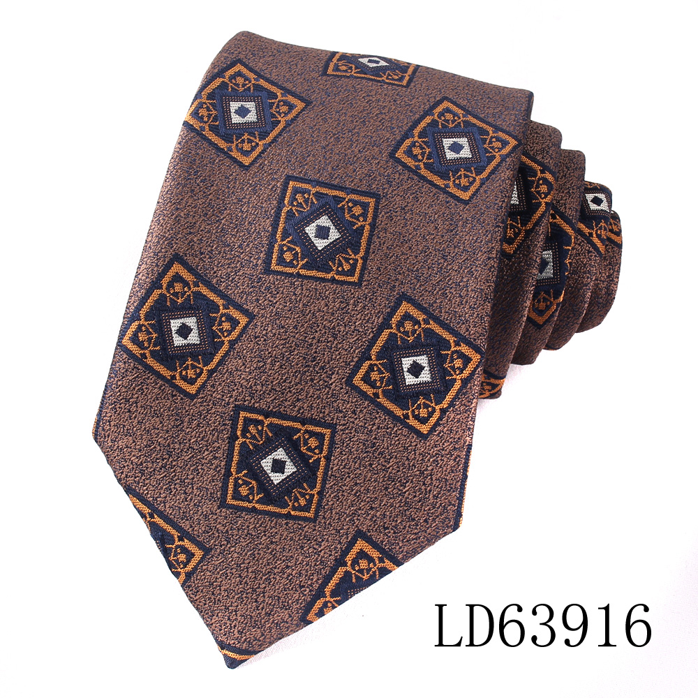 Maillard Coffee Color Ties For Men Women Floral Stripe Neck Tie For Wedding Business Classic Brown Color Neckties Men's Neck Tie