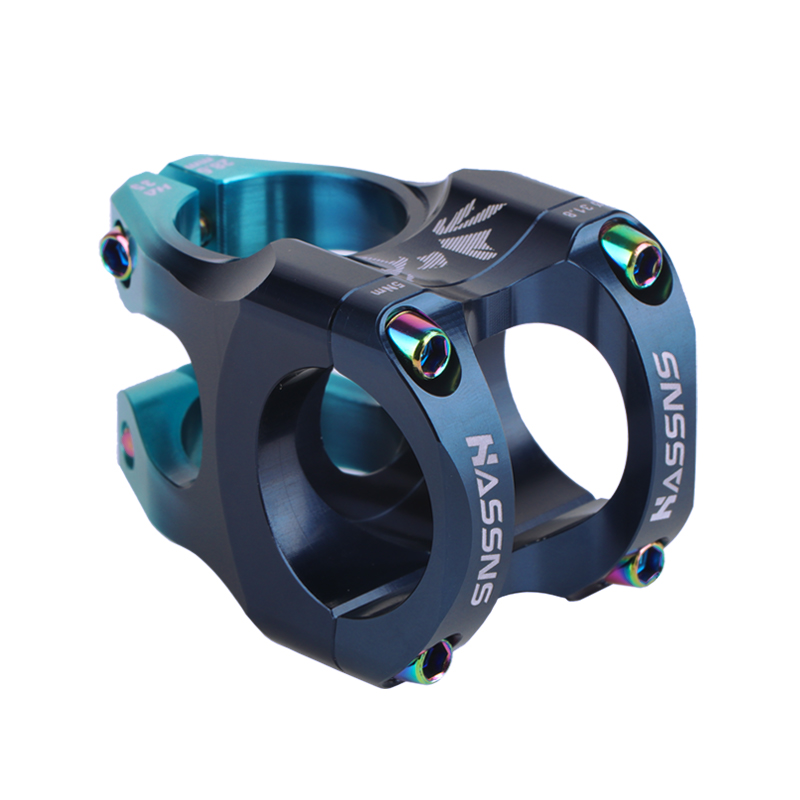 HASSNS Mtb Power Stem bicicleta de carretera puente de bicicleta de montaña potencia corta 35mm varilla manillar mesa ajustable vástago Riser 31 8 ciclismo: Negro