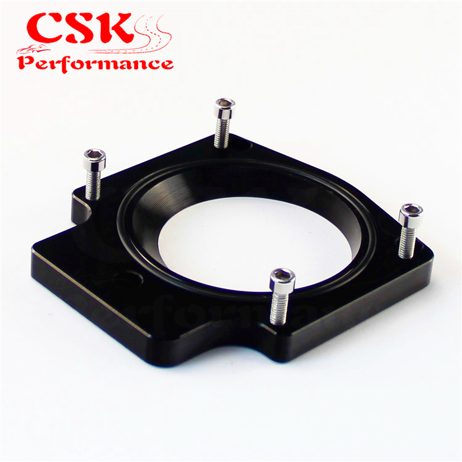 Til 92mm gasspjældhus passer til gm gen iii  ls1 ls2 ls6 lsx  ls4 manifold adapterplade bk