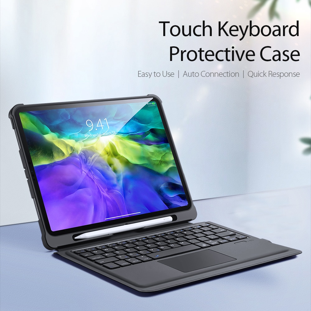 Draadloze Bluetooth Toetsenbord Geval Met Touchpad Voor Ipad Pro 11 Inch Tablet Stand Cover Keyboard Case Ipad Keyboard Case