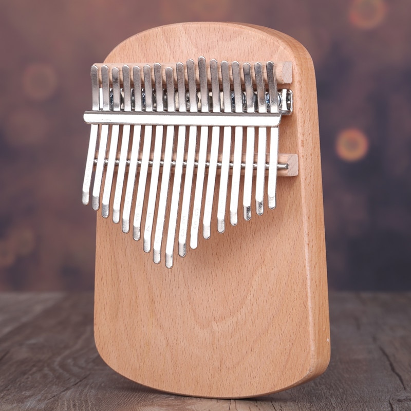 Kalimba 17 Key Thumb Portable Piano Kalinba 17 Key Piano Kalimaba Musical Instrument Music: white