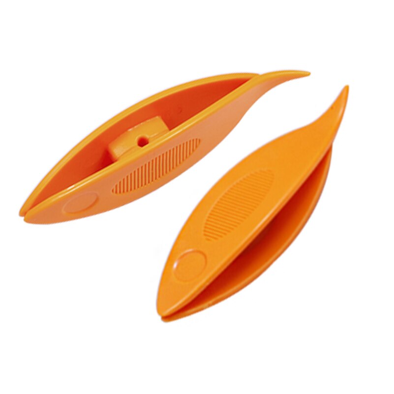 LMDZ 2Pcs/Set Hand Lace making Craft Tool Plastic Tatting Shuttle Manual Tools for Lace Making DIY Craft Tatting Sewing Tools: Bright orange