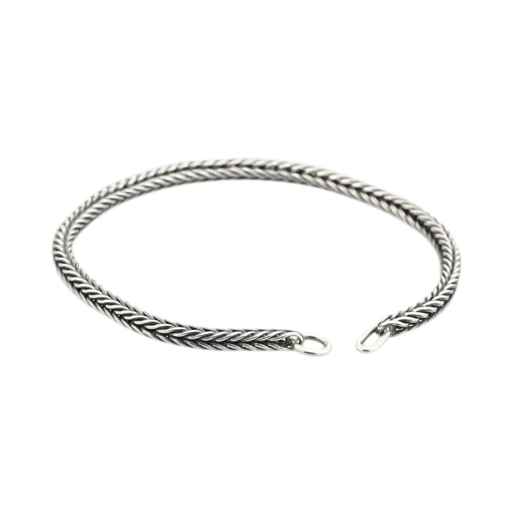 Autentico 925 Sterling Silver Del Braccialetto Delle Donne di coda di Volpe branelli di fascini Del Braccialetto O Della Collana Della Catena Fit Eurpeon Gioielli